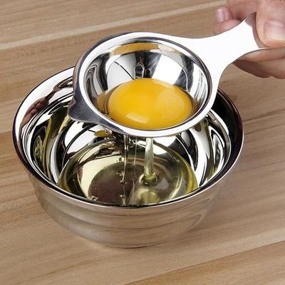 Stainless Steel Egg Yolk Separator, Egg White Separator Egg Yolk Filter Separator, Egg Yolk Filter Egg Separator Egg Divider Tool for Cooking Baking Camping BBQ