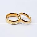 Couple Rings Band Ring For Women's Wedding Anniversary Gift Titanium Steel Gold Plated Classic Love Friendship Gold Black
