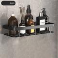 Shower Caddy Bathroom Triangle Basket Suction Cup Wall Type Space Aluminum Shower Room Triangle Non Perforated Toilet Corner Shelf