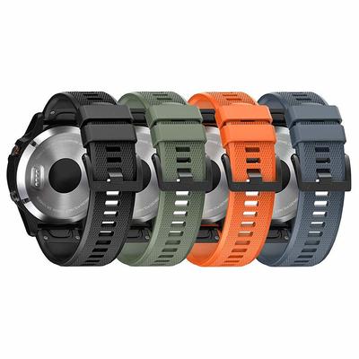[4 Pack] Silicone Watch Bands for Garmin Fenix 6 – Quick Release Replacement Sport Strap with Secure Clasp, Soft Durable Wristband