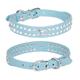 Festival Skull Shiny Rhinestone Pet Collar Pu Cat And Dog Collar Small And Medium Dog Collar Dog Leash Double Row Diamond