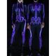 Skull Skeleton Bodysuits Halloween Group Couples Costumes Full Body Catsuit Men's Women's Movie Cosplay Scary Costume Black Purple Green Leotard / Onesie Halloween Carnival Masquerade Polyester