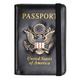 Creative Passport Holder Cover With 3D Metal Badge - RFID Blocking Leather Passport Wallet And Case For Family