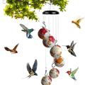 Charming Wind Chimes Hummingbird Feeders, Window Bird feeders for Viewing, Bird feeders for Outdoors Hanging Ant and Bee Proof, Bird Seed for Outside Feeders