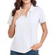 Polo T shirt Tee Women's Black White Pink Solid Color Basic Daily Daily Shirt Collar Regular Fit S