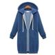 Women's Zip up Hoodie Sprinng Hooded Jacket Drawstring Sport Sweatshirt with Poackets Outdoor Winter Heated Jacket Streetwear Outerwear Long Sleeve