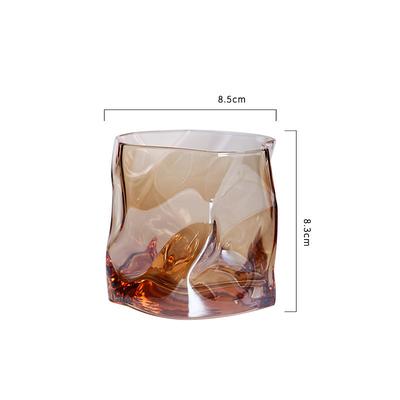 1pcs Glass Bar Transparent Whiskey Glass Creative Bar Japanese Glass Beer Glass Influencer Cup.