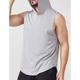 Men's Tank Top Gym Sleeveless Hoodie Hooded Sleeveless Sports Outdoor Vacation Going out Casual Daily Gym Quick dry Breathable Soft Plain Black White Activewear Fashion Sport