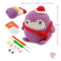 Crochet Kit for Beginners, Crocheting Animals Kits w Step-by-Step Video Tutorials, Knitting Starter Pack for Adults and Kids Handmade DIY Knitted Wool with Deer Doll Hook Music Material Bag