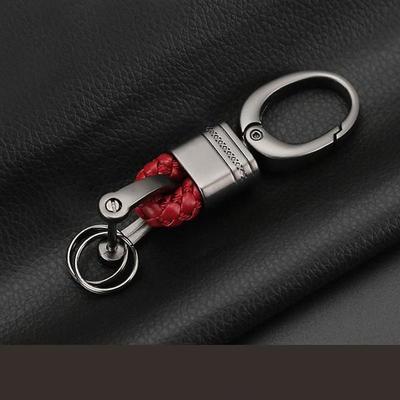 StarFire Car Key Holder Key Rings Key Chain Hand Woven Horseshoe Buckle Keychain Car Keyring Gift Creative Auto Accessories