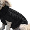 Dog Coat,Nmch Small Dog Sweaterss Knitted Pet Cat Dog Sweaters Warm Dog Sweatshirt Dog Winter Clothes Kitten Puppy Turtleneck Dog Sweaters(Blue,L)