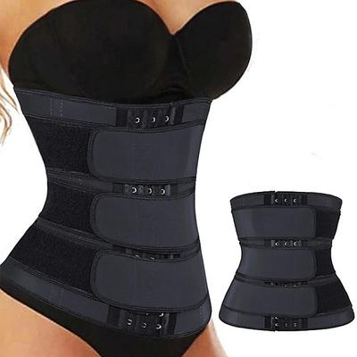 Body Shaper Sweat Waist Trimmer Sauna Belt Sports Neoprene Yoga Gym Workout Pilates Adjustable Durable Weight Loss Tummy Fat Burner Hot Sweat For Women Home Outfits