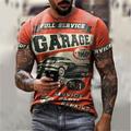 Men's T shirt Tee Tee Retro Shirts Graphic Letter Crew Neck A C D E G 3D Print Plus Size Casual Daily Short Sleeve Clothing Apparel Vintage Designer Sportswear Retro