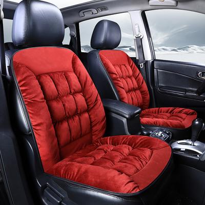 1 PCS Car Seat Covers Luxury Car Protectors Universal Anti-Slip Driver Seat Cover Plush with Backrest Strip-type Easy Install Universal Fit Interior Accessories for Auto Truck Van SUV for Winter Warm