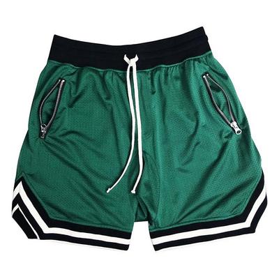 Men's Basketball Shorts Gym Shorts Sport Basketball Running Casual Drawstring Elastic Waist Color Block Knee Length Gymnatics Activewear Black White Micro-elastic