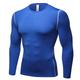 Men's Compression Shirt Running Shirt Long Sleeve Tee Tshirt Athletic Winter Spandex Breathable Quick Dry Sweat wicking Fitness Gym Workout Running Sportswear Activewear Solid Colored Navy Wine Red