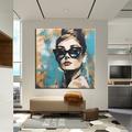 Hand Painted Wall ArtAudrey Hepburn Original Abstract Oil Painting on Canvas Modern Contemporary Art Home Decoration ready to hang or canvas