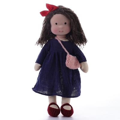 Cotton Body Waldorf Doll Doll Artist Handmade Mini Dress-Up Doll Diy Halloween Gift Box Packaging Blessing for Christmas Gifts
