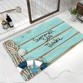 Bath Mat Rug-Rubber Non Slip Quick Dry Super Absorbent Thin Bathroom Rugs Fit Under Door-Washable Bathroom Floor Mats-Shower Rug for in Front of Bathtub Shower Room Sink