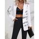 Women's Blazer Formal Business Office Blazer Suit Spring Casual Jacket Summer Long Sleeve Fall