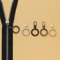 5pcs Detachable Metal Zipper Puller Universal Instant Repair Kit Zipper Sliders Head Repair Kit For Clothing Jacket Sewing Tools