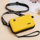 Women's Mobile Phone Bag, Travel Shoulder Bag, Durable Plastic Small Suitcase Shape Wallet with Card Slots for Wallet