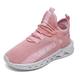 Kids' Black Breathable Mesh Running Sneakers with Lace-Up Design and Bold Letter Print - Comfortable Athletic Shoes for Boys