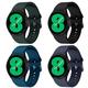 4 Pack Watch Band for Samsung Galaxy Watch 5 Pro 45mm Watch 5 40/44mm Watch 4 Classic 42/46mm Watch 4 40/44mm Silicone Replacement Strap Elastic Breathable Sport Band Wristband