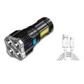 LED Flashlights 4LED Outdoor Lighting COB High Hand Lamp Rechargeable Flashlight Powerful Lantern Torch Torches Portable