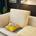 Stretch Sofa seat Cushion Cover Velvet Slipcover Elastic Couch Armchair Loveseat 4 or 3 Seater Grey Black Blue Plain Solid Soft Durable Washable