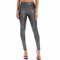 Sexy 1980s High Waisted Shiny Latex Patent Leggings PU Leather Pencil Pants Women's Masquerade Party Pants