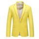 Men's Business Blazer Wedding Sport Coat Classic Solid Fit Suit Coat Plus Size Dress Office Formal Blazer Black White Yellow Pink 2024