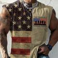 Try That In A Small Town National Flag Fashion Designer Muscle Men's Vest Top Sleeveless T Shirt for Men Sport Daily Gym T shirt Black Red Blue Cap Sleeve Crew Neck Shirt Spring Summer Clothing