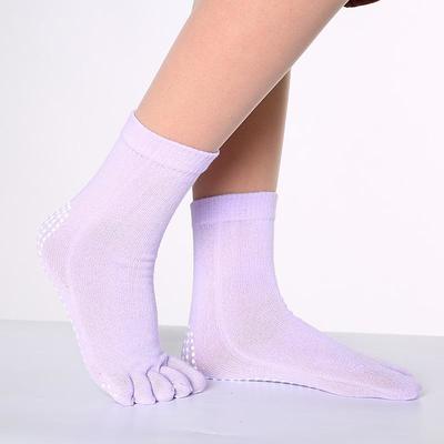 Yoga Five Finger Socks Women'S Pure Cotton Dispensing Non-Slip Socks Professional Indoor Sports Socks Yoga Women'S Socks Back To School College Student