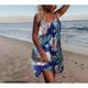 Women's Tank Dress Slip Dress Heart LOVE Print Straps Mini Dress Daily Vacation Sleeveless Summer Spring