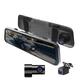 3 Channels Mirror Camera WiFi Car Video Recorder Rearview mirror Dash Cam Front and Inside with Rear Camera Mirror DVR Black Box