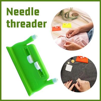 1pc Auto Needle Threader DIY Tool Home Hand Machine Sewing Automatic Double-headed Thread Device For Elderly Household Accessories