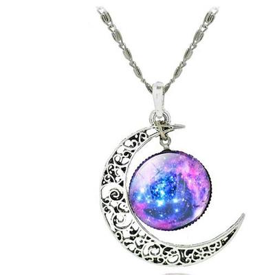 Women's necklace Chic Modern Party Moon Necklaces / Blue / Purple / Fall / Winter / Spring