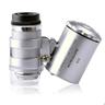 1pc 60x Portable Pocket Microscope High Magnification Jewellers Loupe Microscope Glass Jewellery Magnifier Used To Verify Banknotes With Light