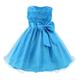 Toddler Girls' Dress Flower Sleeveless Wedding Party Layered Bow Princess Sweet Tulle Dress Flower Girl's Dress Summer Spring Fall 2-12 Years White Pink Navy Blue