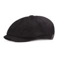 Men's Beret Hat Newsboy Cap Black khaki Linen 1920s Fashion Retro Formal Office Daily Solid / Plain Color Casual
