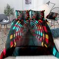 3D Vortex Duvet Cover Bedding Sets Comforter Cover with 1 Duvet Cover or Coverlet,1Sheet,2 Pillowcases for Double/Queen/King(1 Pillowcase for Twin/Single)