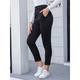 Women's Leggings Polyester Striped Black Black-white Fashion High Waist Ankle-Length Outdoor Street Winter Autumn / Fall