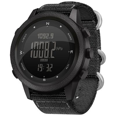 NORTH EDGE APACHE Tough and Reliable Tactical Digital Watch for Men Waterproof Altimeter Military Watches with Compass Altimeter Temperature Step-tracker 46mm Father's Day Gifts