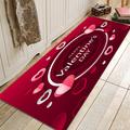 Valentine's Day Heart Area Rug Kitchen Mat Non-Slip Oil Proof Floor Mat Rug Indoor Outdoor Mat Bedroom Decor Bathroom Mat Entrance Rug Door Mat