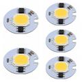 5pcs COB Luminous DIY Aluminum LED Chip for DIY LED Flood Light Spotlight 5 W