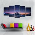 5 Panels Landscape Prints Posters/Picture Beach Blue Sea Sunset Modern Wall Art Wall Hanging Gift Home Decoration Rolled Canvas No Frame Unframed Unstretched