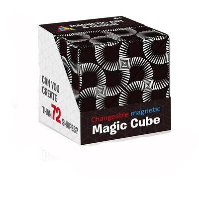 Cube Magnet Fidget Changeable Magic Cube Anti Stress 3D Flip Cubic Puzzle Toys Puzzle Ball Decompression Toys 2pcs