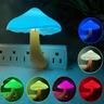 Sensor LED Night Light Plug in Lamp Mushroom Night Light 7-Color Changing Magic Mini Pretty Mushroom-Shaped Night Lights for Adults Kids NightLight