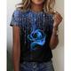 Women's T shirt Tee Rose Graphic Daily Weekend Print Custom Print Short Sleeve Basic Round Neck